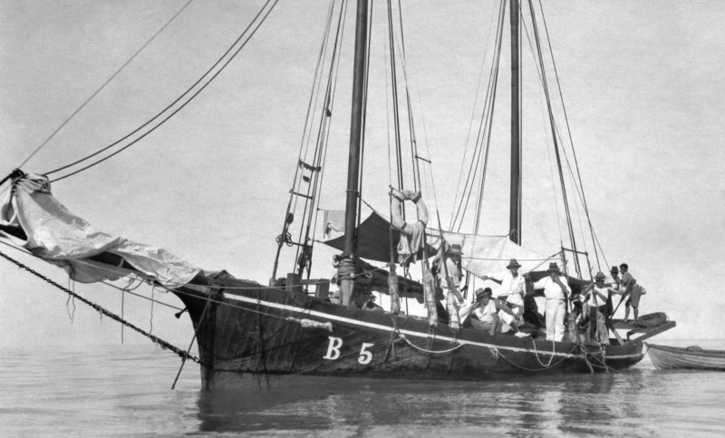 Ida with her rebuilt hull in the mid-1920s